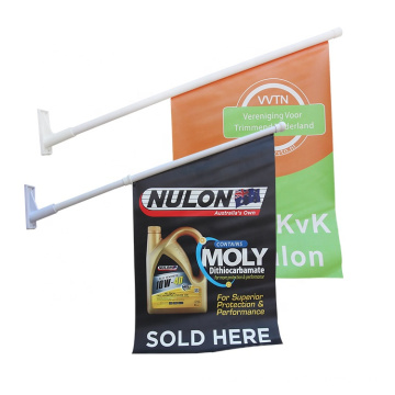 Moq 1Pcs Wall Advertising Flag 40X60Cm Customized Polyester Home Decor Hanging Wall Banner